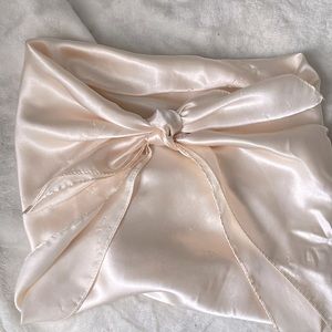 silky scarf top